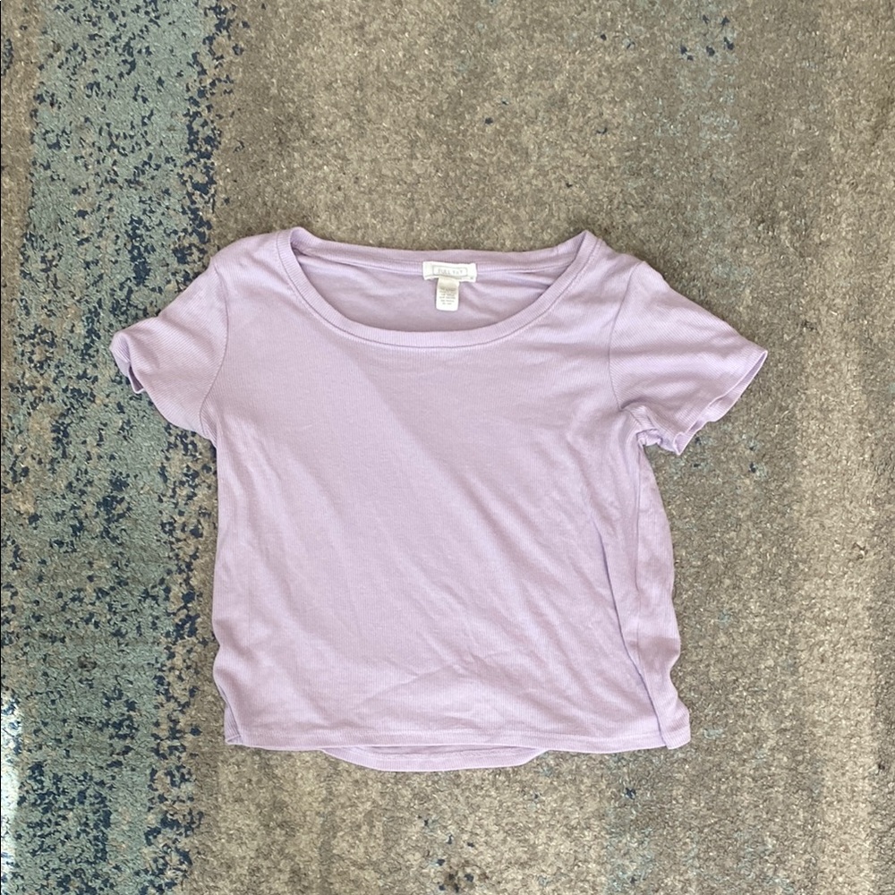 Purple Casual Tank Top Soft Knit Relaxed Fit